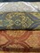 1 Yard Upholstery Jacquard Brocade Fabric Beige Antique Design 68% Rayon 32% Polyester